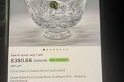 waterford crystal wedding centerpiece