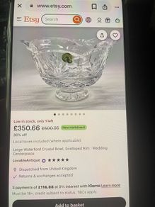 waterford crystal wedding centerpiece