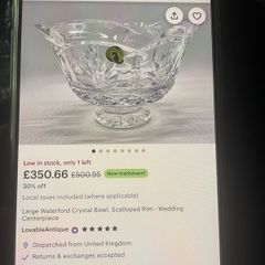 waterford crystal wedding centerpiece