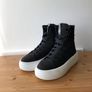 Andia Fora  high top leather platform shoes, uk4 Image 2
