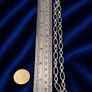 925 Vintage Sterling Silver Paperclip Chain Image 9