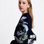 Asos Edition Midi Shift Navy Velvet Dress Image 6