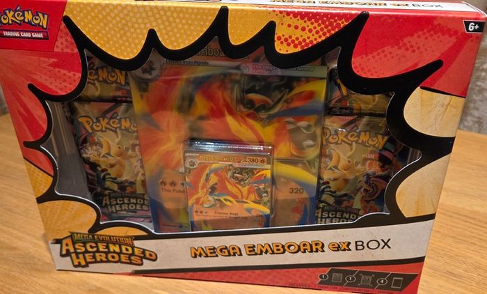 Pokemon Ascended Heroes Mega Emboar ex box