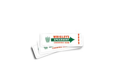 Wrigleys Spearmint Glossy Sticker 2-Pack