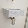 Cararra marble wall mounted sink Image 4
