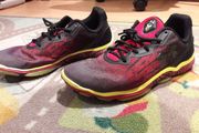 Under armour red black shoes