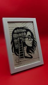 Framed book art