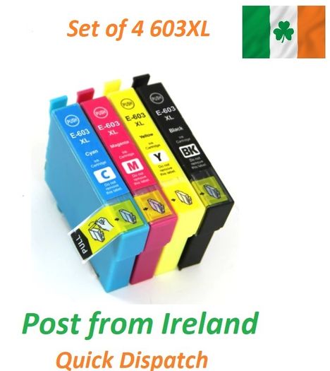 BUY ONE GET SECOND HALF PRICE Full Set Ink 603xl Cartridge For Epson Wf-2810dwf Wf-2830dwf Wf-2835dwf Wf-2850