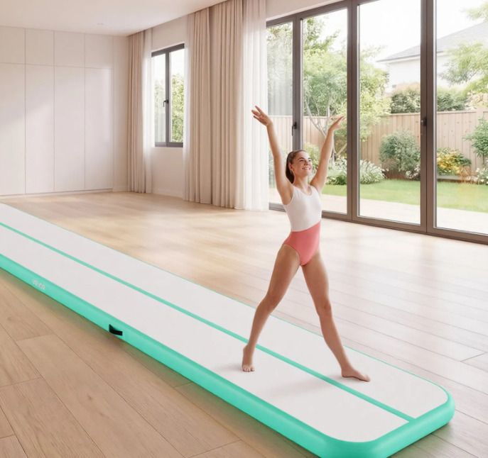 Inflatable Gymnastics Mat 6m 20ft with Electric Pump