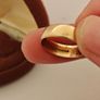 9ct Gold Band Ring - Size P - Fully Hallmarked Image 3