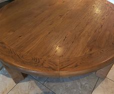 round oak table