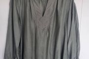 V-Neck Blouse, Size 10 Oversized