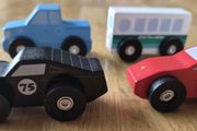 Little Town Wooden toy vehicles X 4