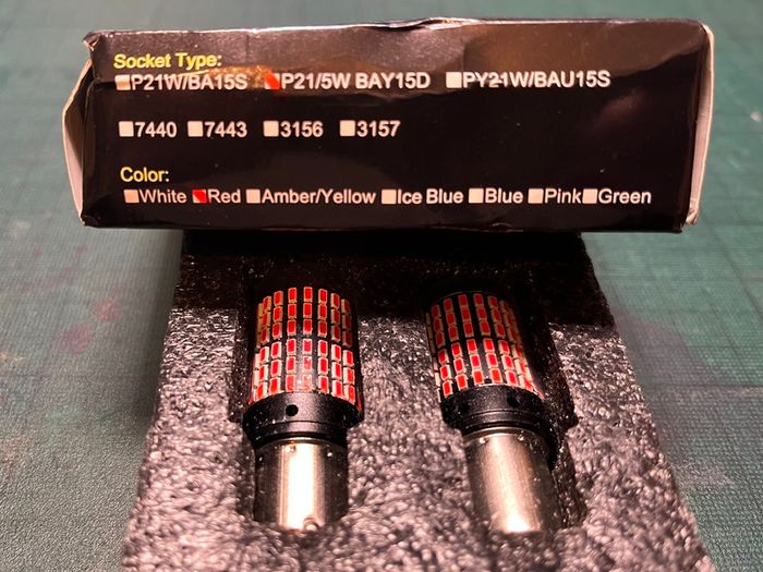 Car, Van, Bike, Dual LED Tail and Brake Light Bulbs