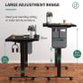 Electric Standing Desk Height Adjustable Standing Desk Sit Stand Desk Stand Up Desk with Headphone Hook 100x60cm Desktop (FREE SHIPPING) Image 4