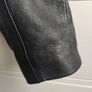 Zara Black Genuine Leather Biker Jacket - Size S Fits XS Image 9