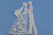 Die Cuts - Wedding - Bride &amp; Groom  x 3 - Mixed colours available
