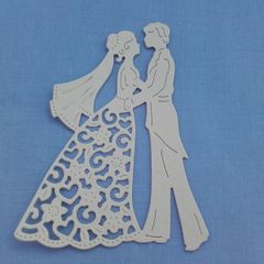 Die Cuts - Wedding - Bride & Groom  x 3 - Mixed colours available