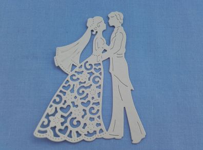 Die Cuts - Wedding - Bride & Groom  x 3 - Mixed colours available