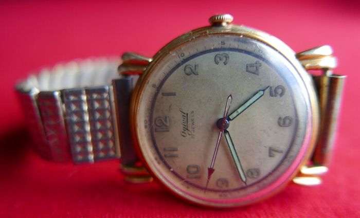 Vintage OGIVAL SWISS Made WW2 Era Watch, 17 Jewels, Rare Collectable Watch, Circa 1940's-Serviced-works well