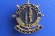 P&amp;O SEAFARER (run away to sea) - a vintage child's souvenir/merchandise badge (1960s - 1980s)