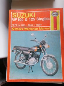 Haynes manual suzuki GP100 AND 125