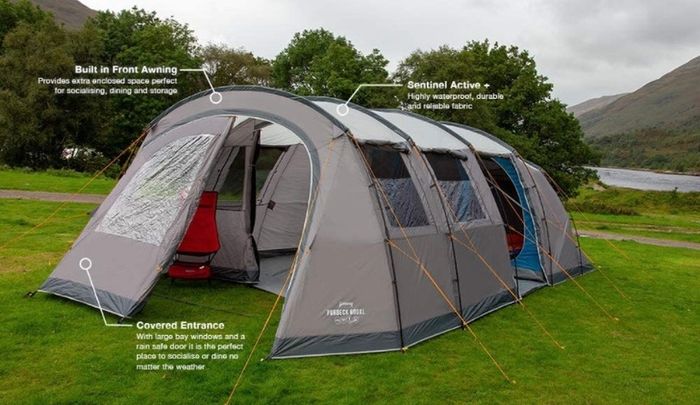 Purbeck 600xl Tent, Vivid Grey (free Postage)