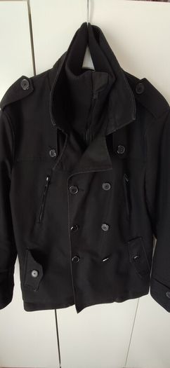 Jack & Jones Premium Collection Max Black Double Breasted Jacket Coat Size L
