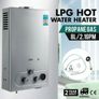 250111 VEVOR 16L Power 32 kW LPG Water Heater Propane Gas Tankless Instant Boiler With Shower Image 2