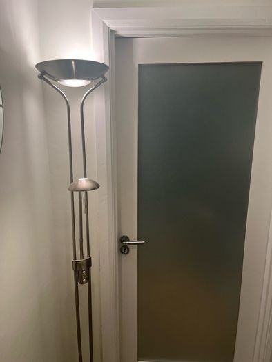 Tall Uplighter with reading lamp, dimmable