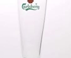 Pair of Carlsberg Horn Glasses early 1990s
