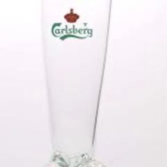 Pair of Carlsberg Horn Glasses early 1990s