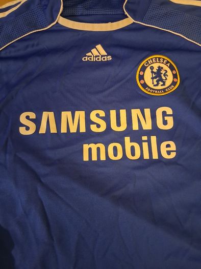 Chelsea Jersey. Official Adidas Chelsea Football Club Long Sleeved Home Jersey From 2006. Authentic Original. Not A Modern Day Remake.