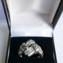 Vintage Estate Sterling Silver 925 Bow Ring (size P1/2 - 5g) Image 3