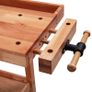 Carpentry Workbench with Drawer and 2 Vices Hardwood Image 8