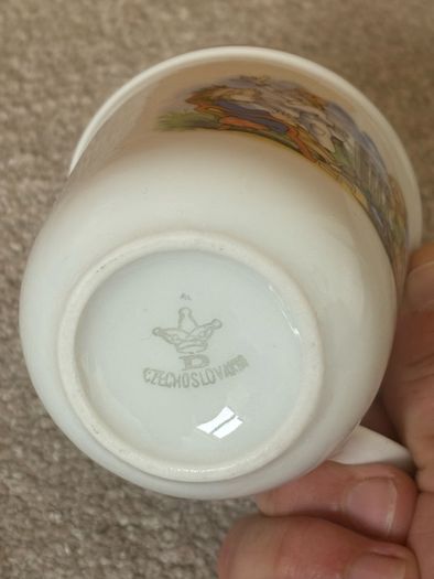 Vintage Czechoslovakian Doctor Bolito Porcelain Mug