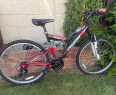 26 Inch Challenge Orbit Dual Suspension Mountain Bike Red/Black