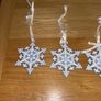 Wedgwood Christmas Tree Blue Snowflake Ornament Image 3
