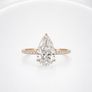 3.02ct IGI Certified Pear Lab-Grown Diamond Ring | Image 9