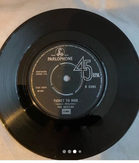 the Beatles Ticket to ride 7" vinyl