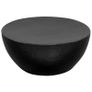Coffee Table Hammered Aluminium 70x30 cm Black Image 4