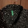United Colors of Benetton Women's Shirt Black with White Stars Image 4