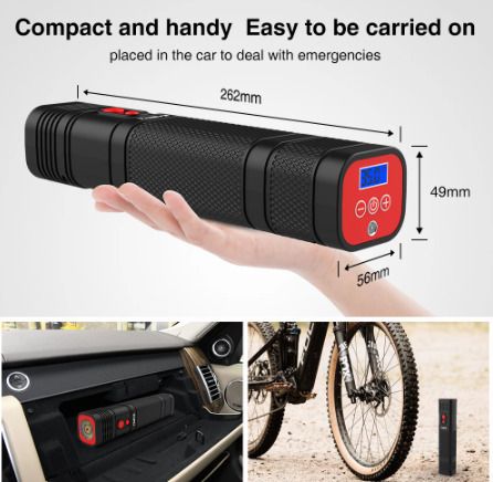 Air Compressor Digital Tire Inflator For Auto Motorcycle Bicycle