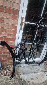 iron cast garden bench sides ends
