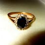 Vintage 9ct Gold Sapphire and Diamond Ring Image 10