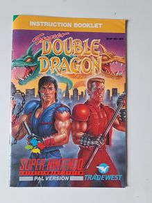 SNES Super Double Dragon - Manual only (Rare)