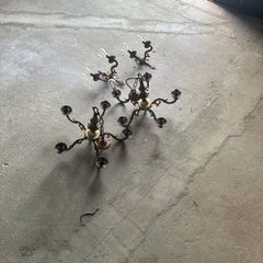 brass light pendants and wall lights