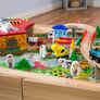 Squirrel Play Wooden Train Set Table Image 6
