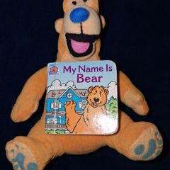 Bear In The Big Blue House Plush Toy With My Name Is Bear Hardbook