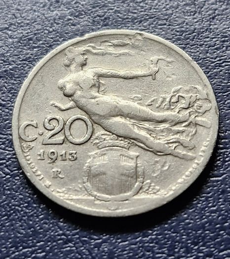 Italy 1913 R 20 Centesimi